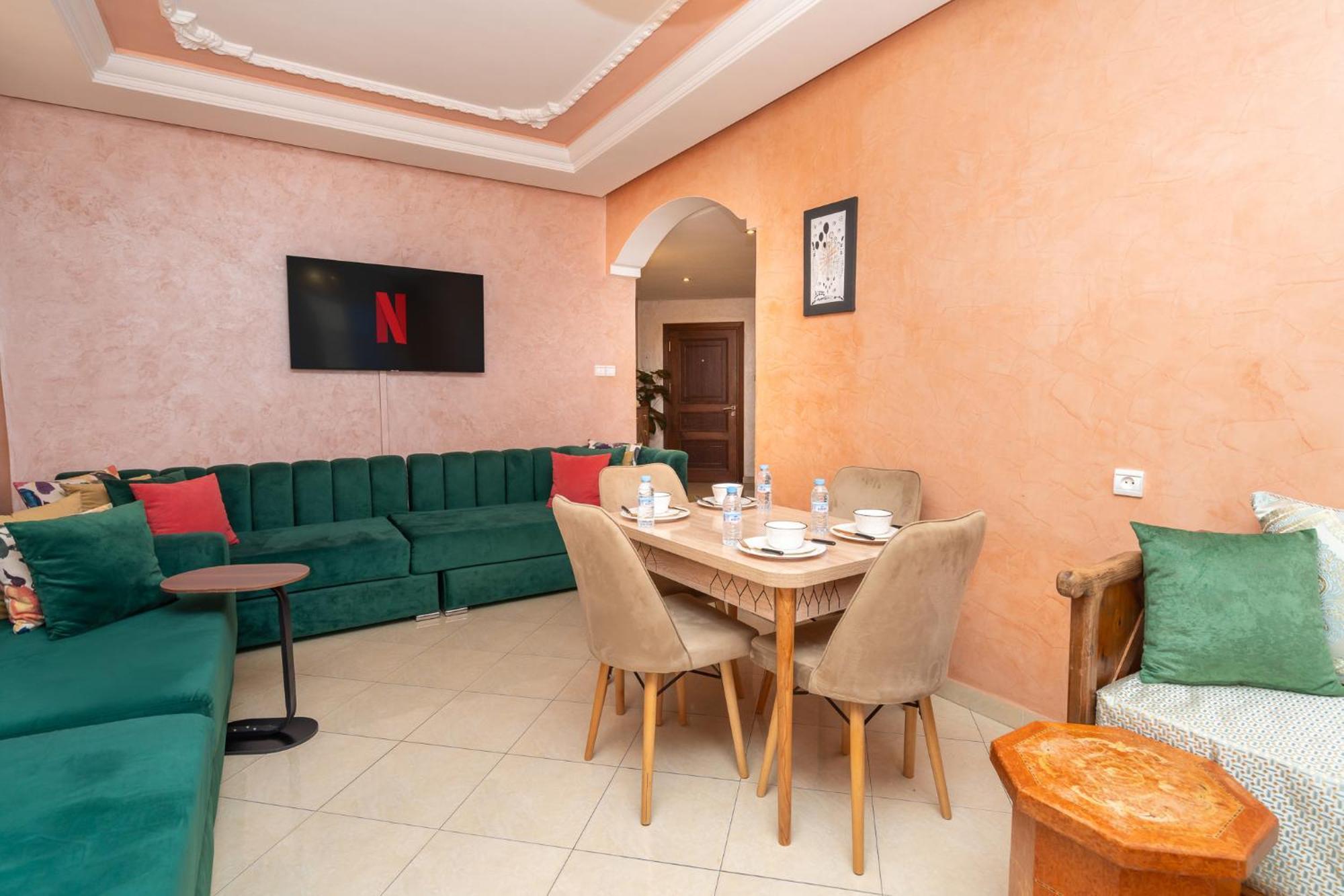 Appartement 2 Chambres Pres De La Corniche Tangier Bagian luar foto